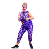 Jumpsuit - Violet Leopard
