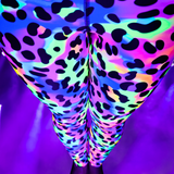 pastel leopard print leggings un UV light 