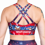 Sports Bra – Frosty Pants Christmas Design