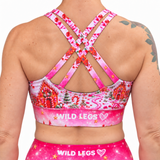 Sports Bra – Wild Candy Christmas Design