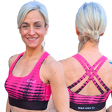 Sports Bra – Wild Energy Hot Pink - Collab with Rachel Holmes